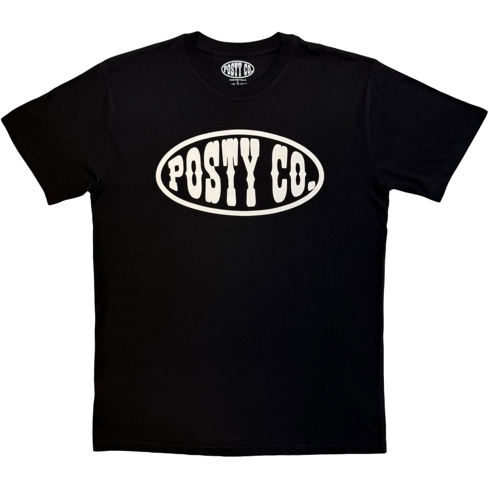 Post Malone - Logo Mono Heren Tshirt - Zwart/Wit
